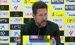 Revoir Simeone : « pour gagner la liga, il faut des chiffres parfaits » : du 20 Avril