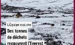 Revoir Bouteilles plastiques abandonnes, emballages en tout genre? des tonnes de dchets recouvrent l?everest du 03 Novembre