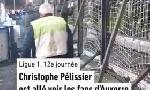 Revoir Menac, christophe plissier acclam par les supporters d?auxerre malgr la dfaite contre angers en ligue 1 du 09 Novembre