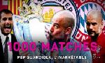 Revoir Pep guardiola vient de diriger son 1000e match sur un banc? mais a donne quoi en chiffres ? du 09 Novembre