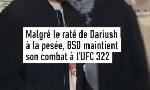 Revoir Benot saint denis est prt pour l'ufc 322 du 15 Novembre