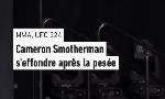 Revoir L'image gla�ante de l'am�ricain cameron smotherman, qui s'effondre apr�s la pes�e lors de l'ufc 324 du 23 Janvier