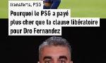 Revoir Pourquoi le psg a pay� plus cher que la clause lib�ratoire pour dro fernandez du 25 Janvier