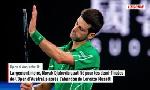 Revoir Largement men�, novak djokovic qualifi� pour les demi-finales de l'open d'australie apr�s l'abandon de lorenzo musetti du 28 Janvier