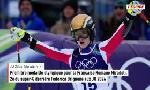 Revoir Premi�re m�daille olympique pour la fran�aise romane miradoli, 2e du super-g derri�re federica brignone du 12 F�vrier