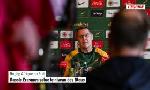 Revoir Rassie erasmus, le s�lectionneur de l'afrique du sud, salue le niveau des bleus du 03 Mars