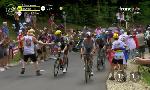 Revoir 15e �tape - un supporter am�ricain survolt� encourage quinn simmons du 19 Juillet