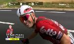 Revoir 15e �tape - baptiste veistroffer souhaite bon anniversaire � son papa en pleine course du 19 Juillet